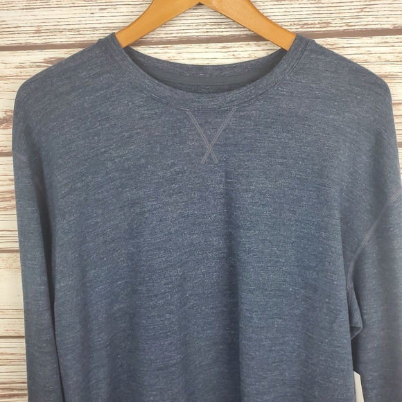 NWT SAXX Mens Medium 3SIX FIVE CREW Neck Navy Blue Long Sleeve Sweatshirt     #9 - Picture 2 of 8